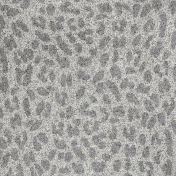 Gray Heather Leopard Print Plush Knit Sweatshirt - Picture 3 of 7